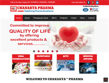 Tablet Screenshot of chanakyapharma.com